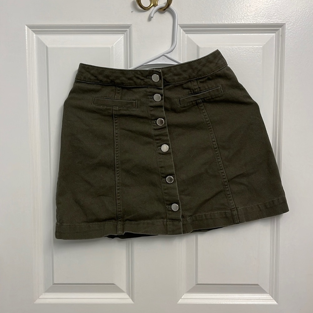 h&m size 2 jean skirt